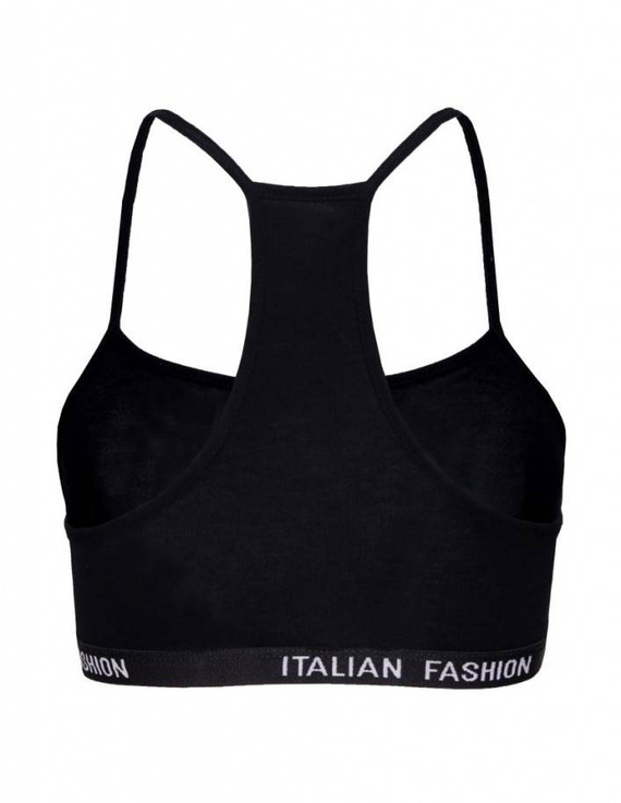 Nikola Dievčenská podprsenka s úzkymi ramienkami Italian Fashion - čierna