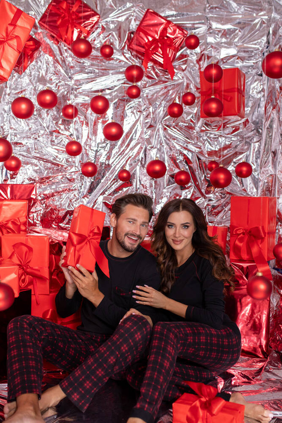 Zeman Italian Fashion pánske pyžamo - čierne/potlač