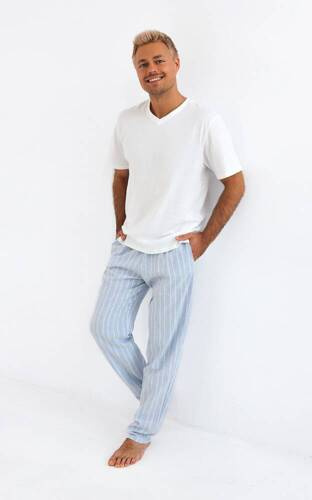 Pánske pyžamo David Sensis - perleťové