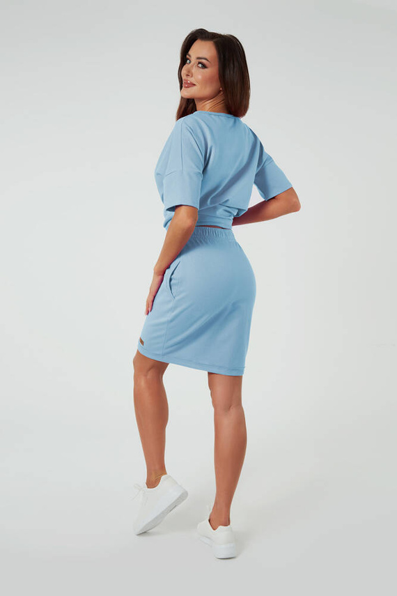 Dámska mini sukňa Stella Italian Fashion - modrá