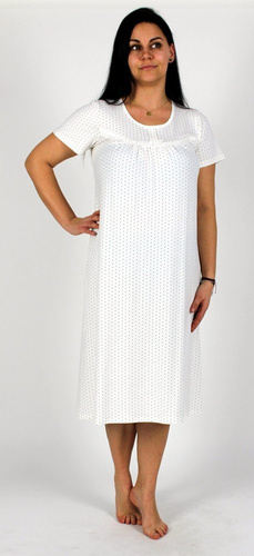 441 Nočná košeľa Juliette Forex - ecru bodky