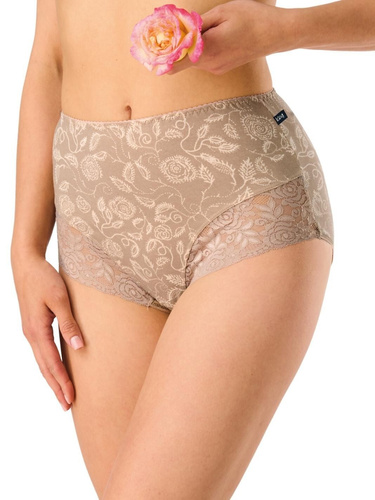 Dámske nohavičky Figi LPF 599 Key béžovo-mokrá maxi bikini – Komfort a elegancia z kvalitnej bavlny