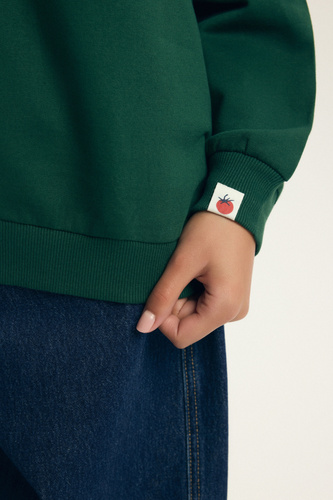 Dámska mikina Dessie Henderson z bavlny, jemne zateplená, s potlačou