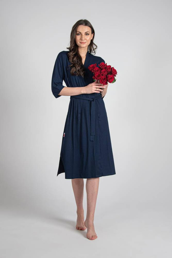 942 Visa Dlhý župan De Lafense - tmavomodrý