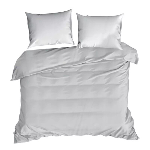 Poťah MI z mikrovlákna Eurofirany, mäkký so zipsom, 100 % polyester, strieborný
