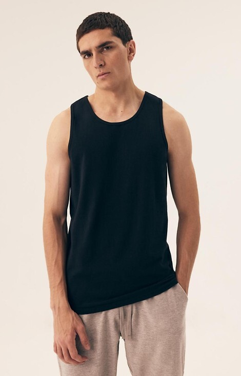 42978 Move 10 Henderson pánske tričko čierne - bavlnené bez ramienok, 2 ks.