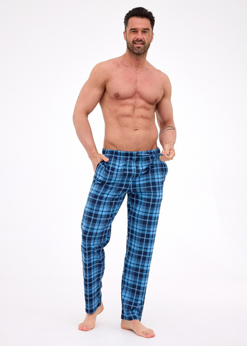 691/62 Pánske pyžamové nohavice Cornette - dlhé, kockované, bavlnené