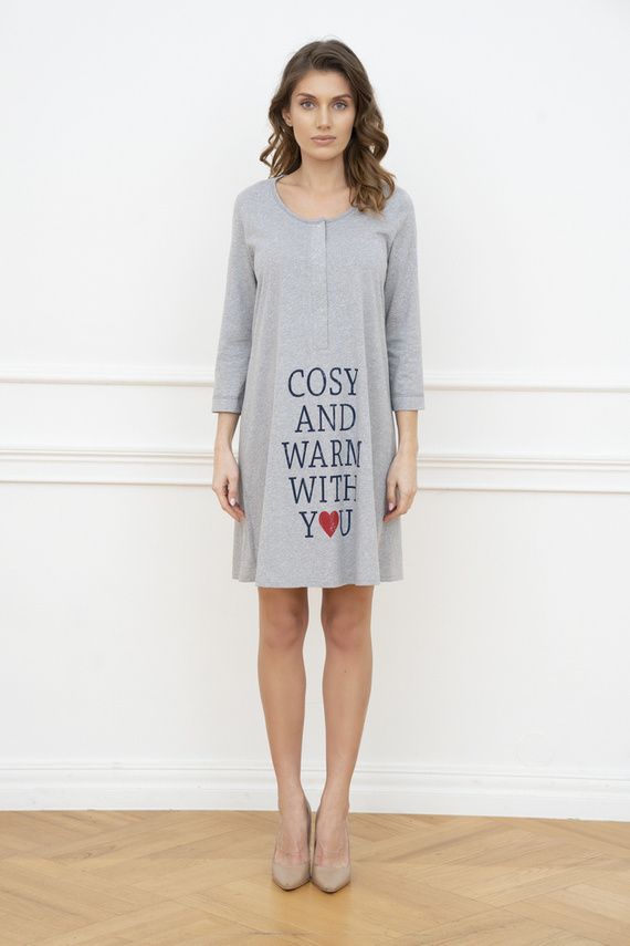 Balm tričko pre tehotné a dojčiace ženy. 3/4 rukáv Italia Fashion - melange