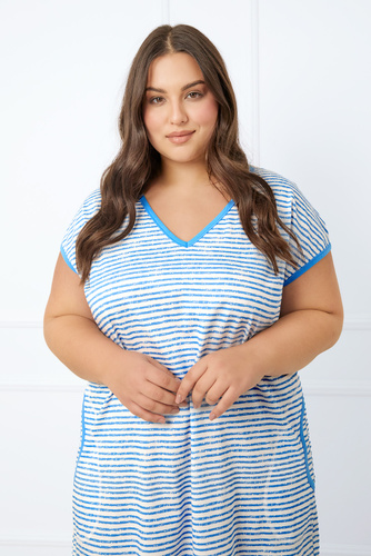 Flota dámske tričko s krátkym rukávom Italian Fashion - modrá potlač