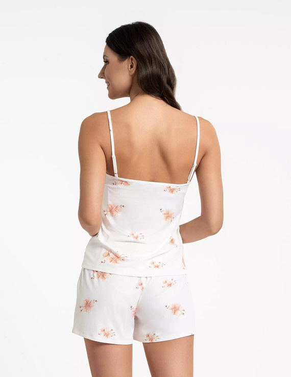 Moraj PDD2700-005 Ecru – letné dámske pyžamo s kraťasmi