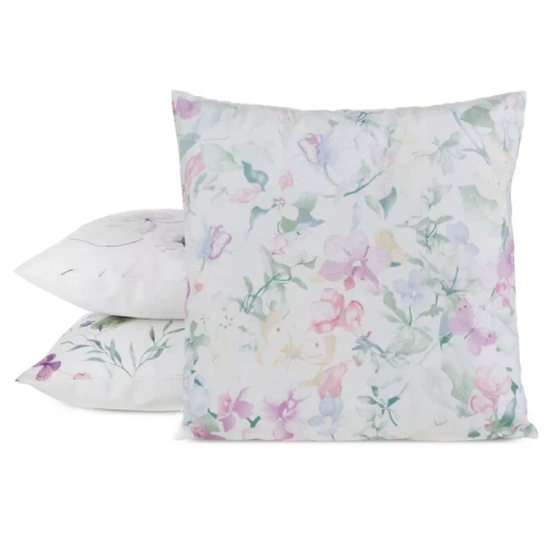 Obliečka na vankúš 45x45 Mink 29 Eurofirany zamat kvety