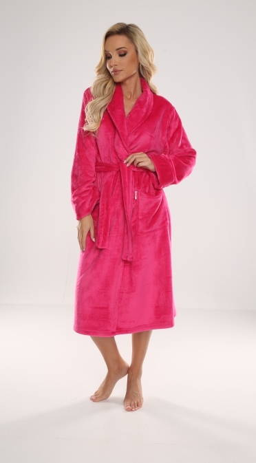 628 Abigail Dlhý dámsky župan Forex - malinový