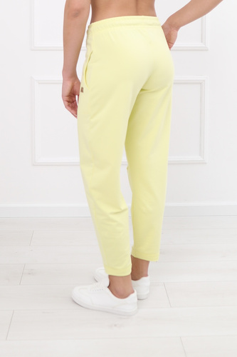 Teplákové nohavice Kaori Italian Fashion bavlna - žlté