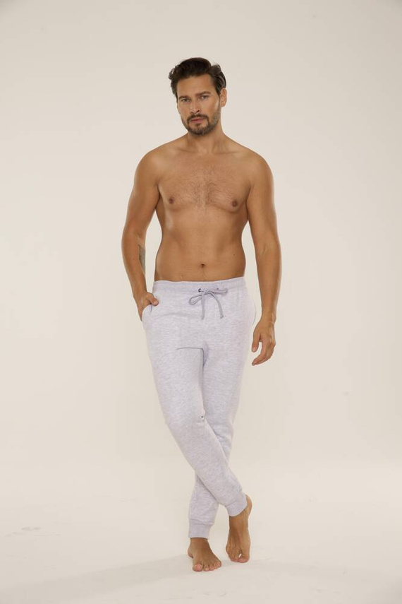 813 Indigo Pánska tepláková súprava De Lafense - svetlý melír