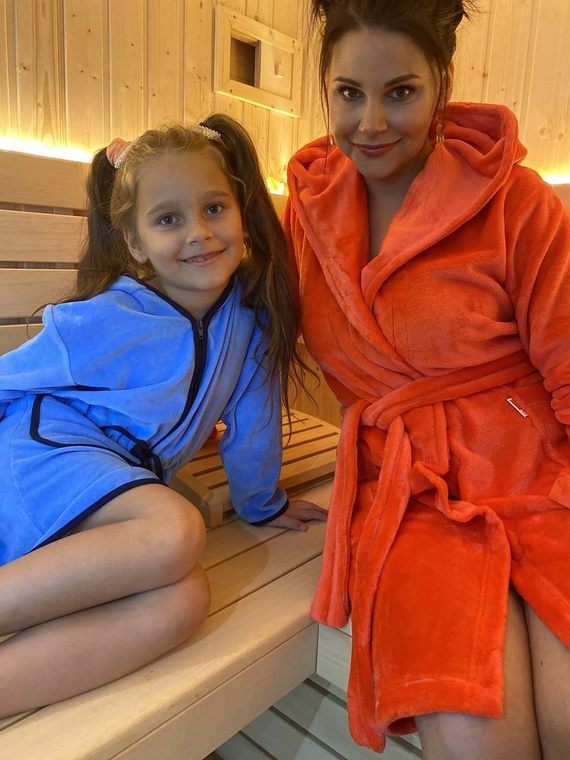 374 / 375 Detský župan Desiree - modrý