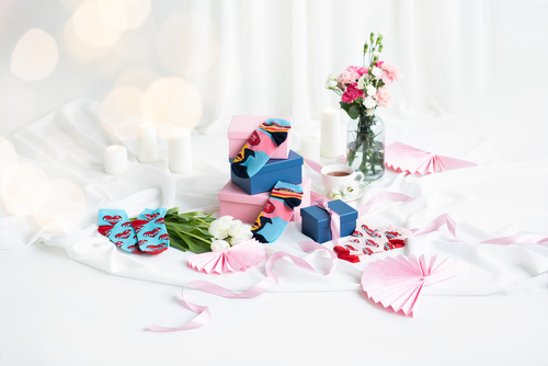 K89S Super Mama Foot Socks Italian Fashion - námornícka modrá/farebná