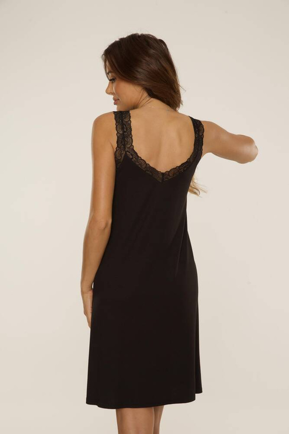 771 Nočná košeľa Hazel De Lafense - čierna