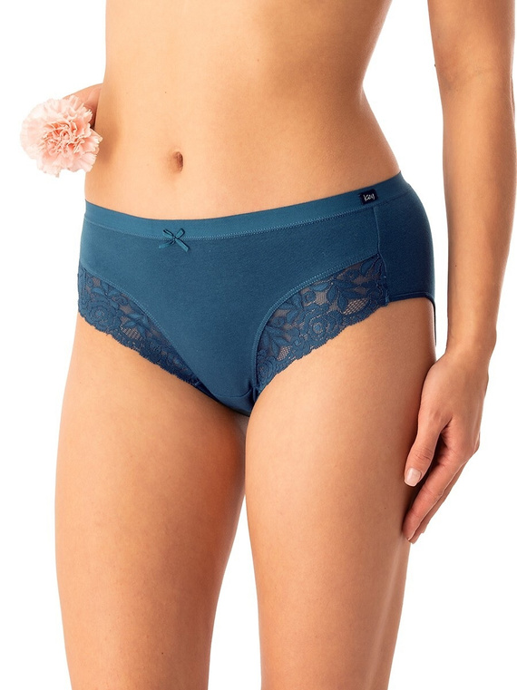 Dámske nohavičky Key LPC 577 emerald - bavlnené, pohodlné, sada 2 kusov