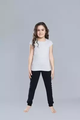Tričko Tola pre dievčatá, krátky rukáv Italian Fashion- melange