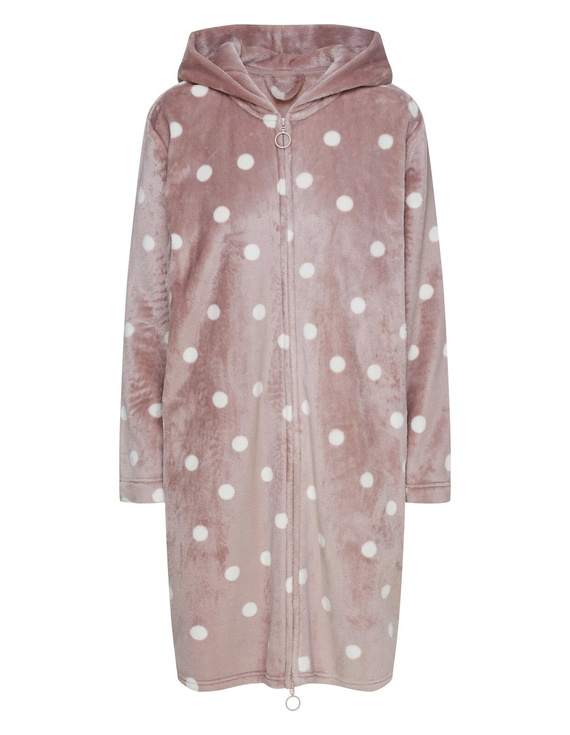 Henderson Ladies Grimma 45428 Dámsky župan s kapucňou na zips mauve