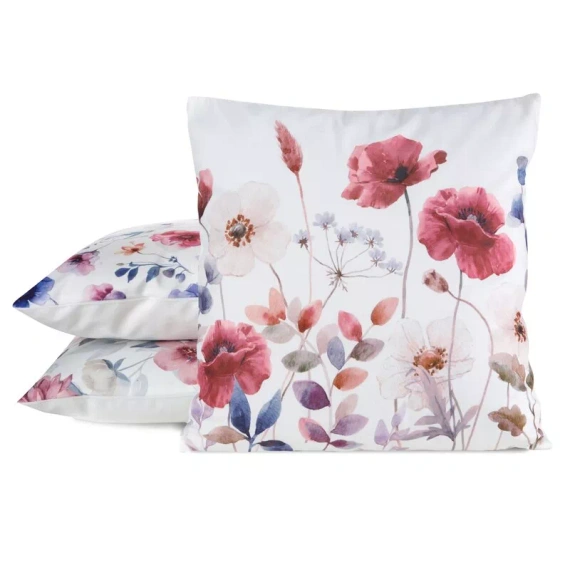 Obliečka na vankúš 45x45 Mink 36 Eurofirany zamat kvety