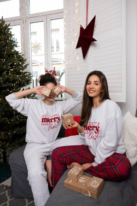 Dámske pyžamo Graciana Soft Sensis - sivé