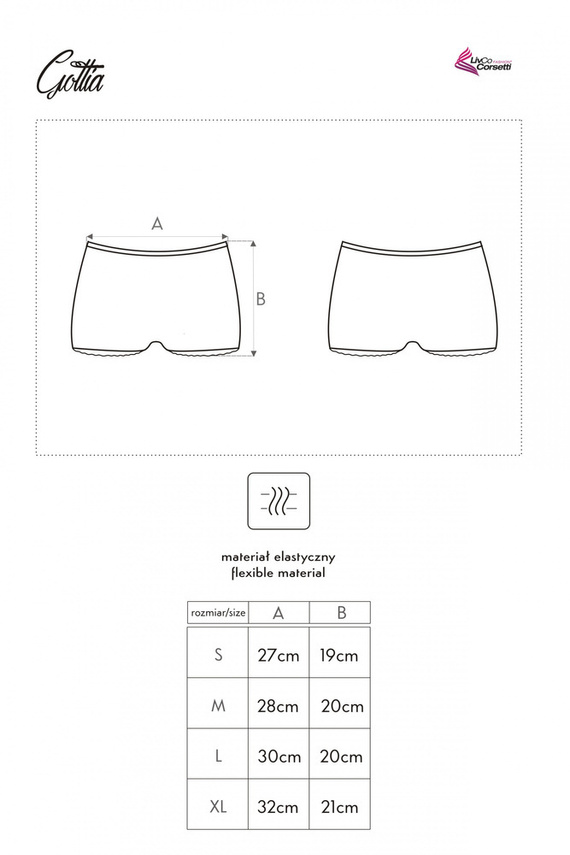 Gottia LC 6051 Dámske šortky LivCo Corsetti Fashion white