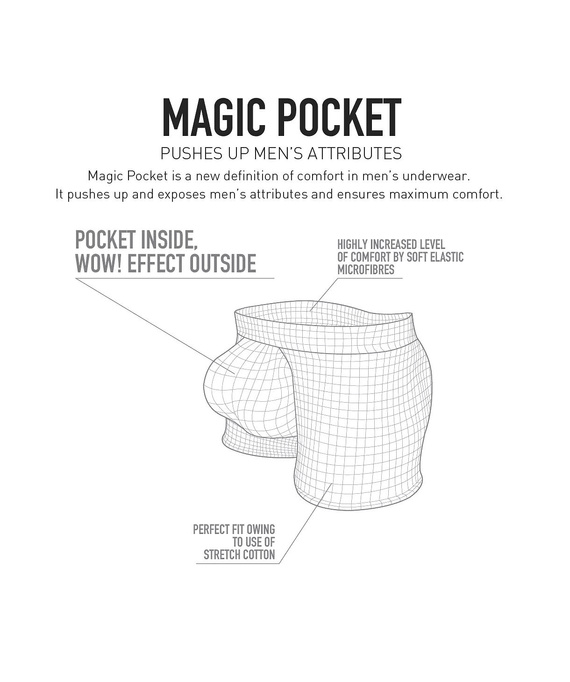 Pánske boxerky Atlantic Magic Pocket 2MH-1200 A2 2-pak zelená-hnedá – push-up bavlna