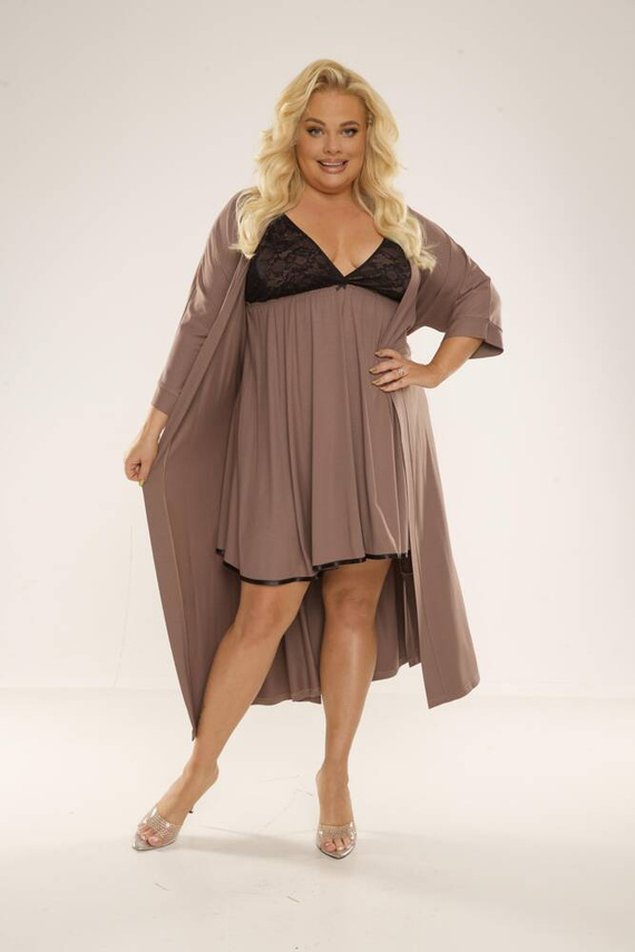 713 Nočná košeľa Cloche Forex - mocca