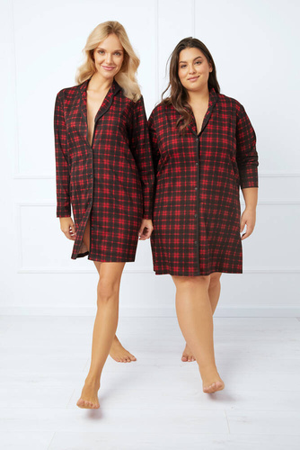 Nicola rozopnutá nočná košeľa Talianska móda - potlač