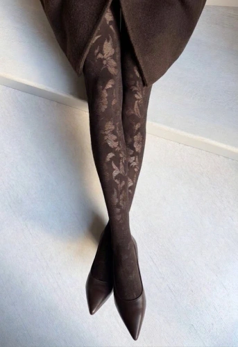 Veneziana Bella Donna 60 DEN dámske pančuchy s veľkými kvetmi z mikrovlákna - cappuccino