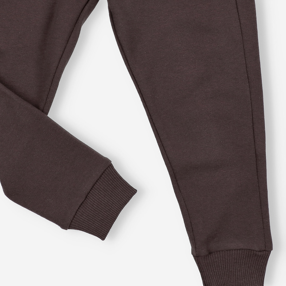 KAR-0040/BRA Teplákové nohavice pre chlapca Lagarto Verde chocolate - pohodlné, bavlnené, poľská výroba