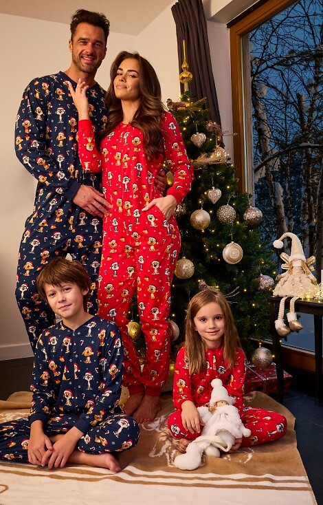 786/473 Dog 3 Cornette dámsky overal - červený, slávnostný, bavlna