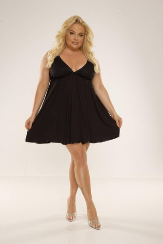 713 Nočná košeľa Cloche Forex - čierna