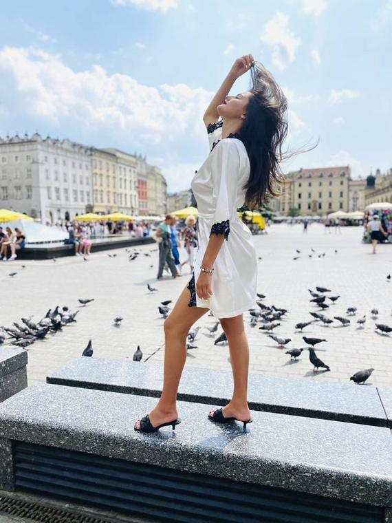 929 Kleoree Dámsky župan De Lafense - perlový