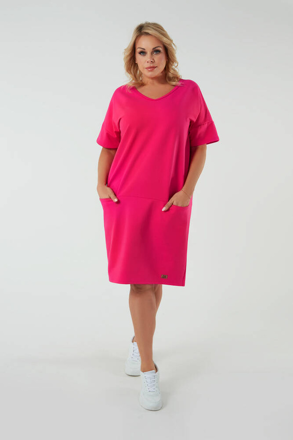 Stella dámska tunika s krátkym rukávom Italian Fashion - fuchsiová