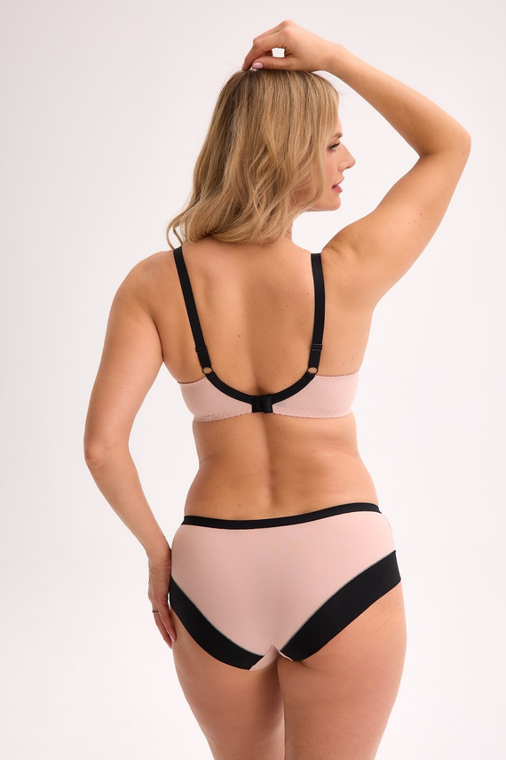 Dámske nohavičky Gaia Ivana GFP 1327 - čierno-ružové, čipka, pohodlie a štýl