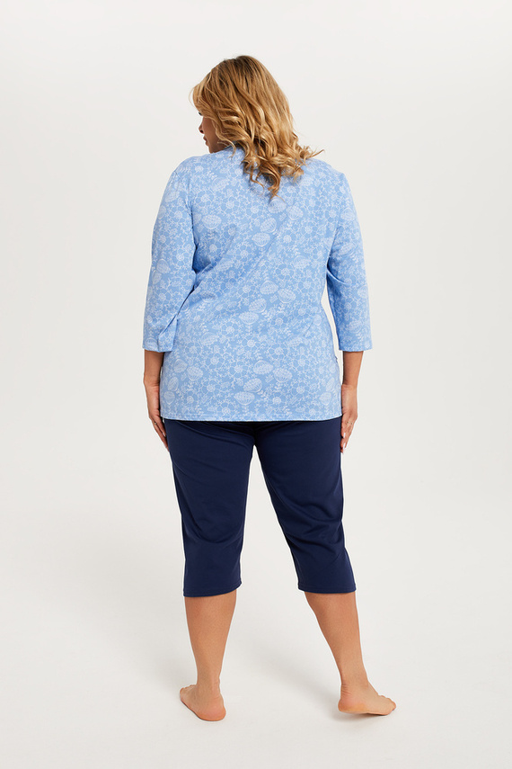 Jomala Dámske pyžamo 3/4 rukáv, 3/4 nohavice Talianska móda