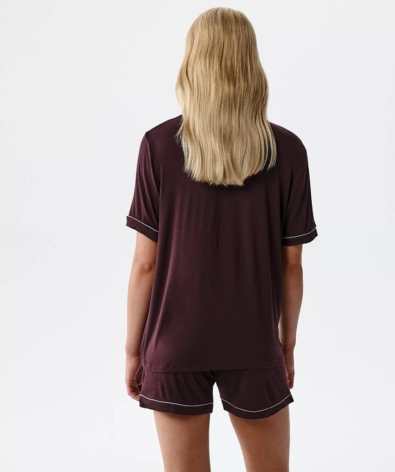 Dámske pyžamo Atlantic NLP-496 z modalu na gombíky s krátkymi nohavicami