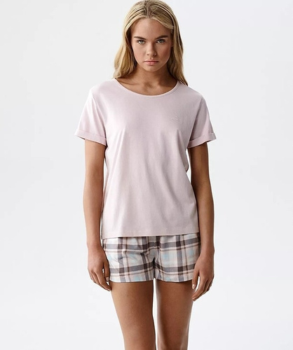 Dámske pyžamo Atlantic NLP-512 modal a bavlna s kraťasmi a vreckami