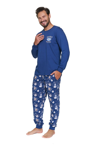 Pánska pyžama Doctor Nap 7511 Nap Mode 100 % bavlna dlhá homewear