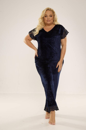 631 Milagros Dámske pyžamo Forex - tmavomodré