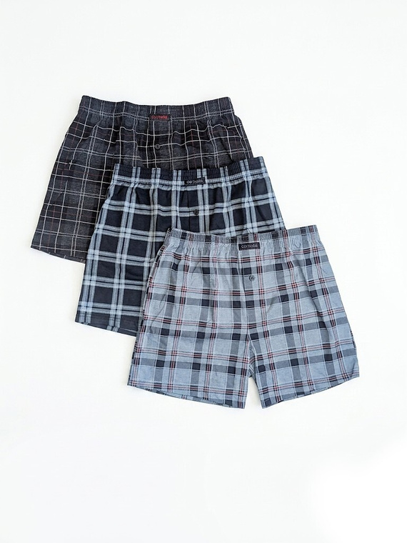 Cornette 945/14 Pánske voľné boxerky 100% bavlna 3-pack