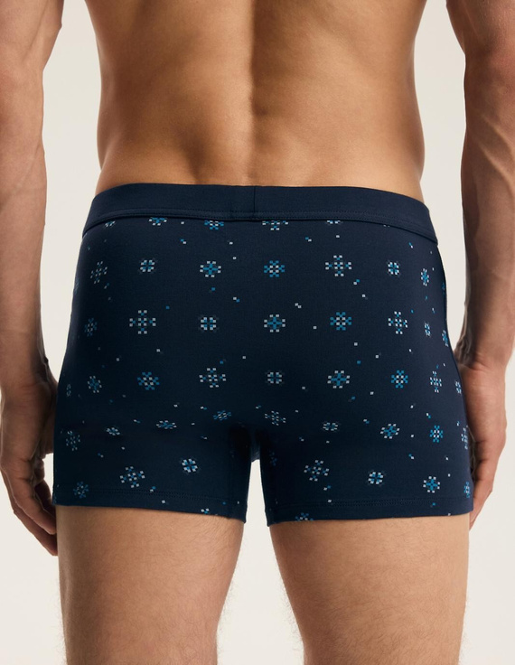 Pánske boxerky Henderson 45482 Faro 2-pack bavlnené so širokou gumou a logom