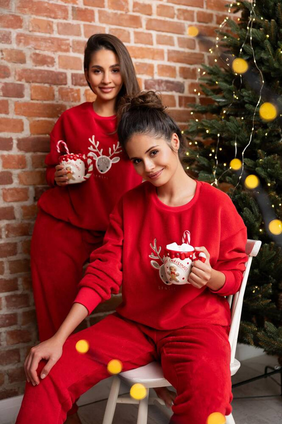 Sensis Harriet Dámske pyžamo - červené