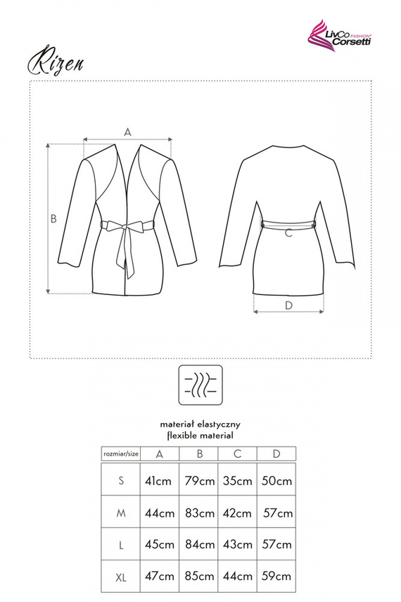 Rizen LC 90071 Dámsky župan LivCo Corsetti