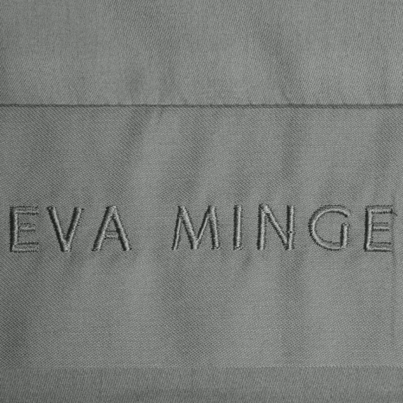 1C Elegantné saténové posteľné prádlo Eva Minge Eurofirany steel | makrosatén 100 % bavlna