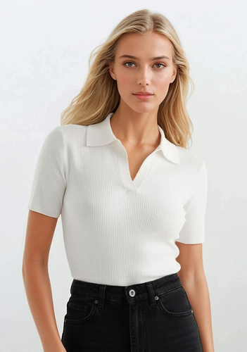 Dámska blúzka Eldar Active Gessa – priliehavá blúzka z viskózy s výstrihom V