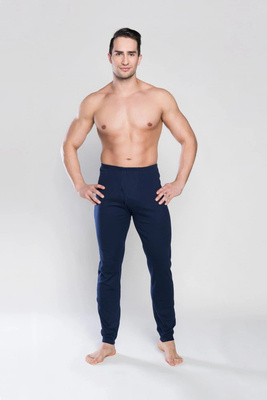 Jan Pánske nohavice Italian Fashion navy blue