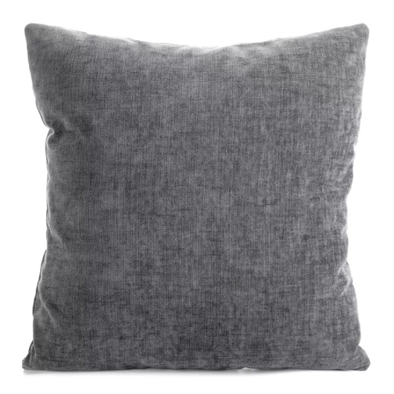 Vianočný vankúš Eurofirany Chp 288 45x45 chenille s výšivkou 300 g/m² grafitový